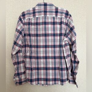 UNTUCKit Men's Casual Plaid Shirt - pink, Blue, and White